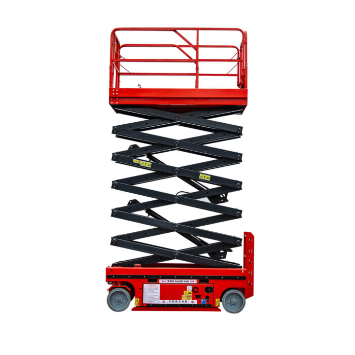 Scissor type lifting platform