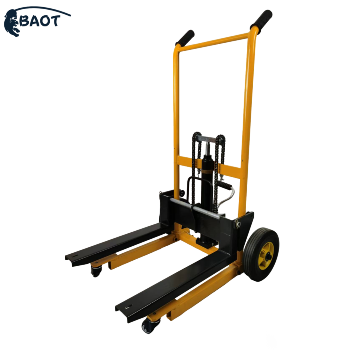 yellow mini stacker