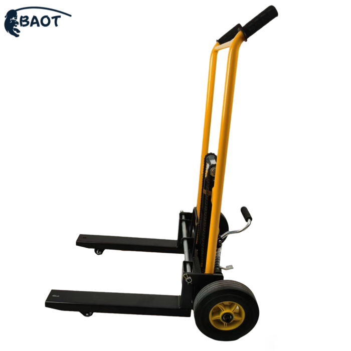 yellow mini stacker